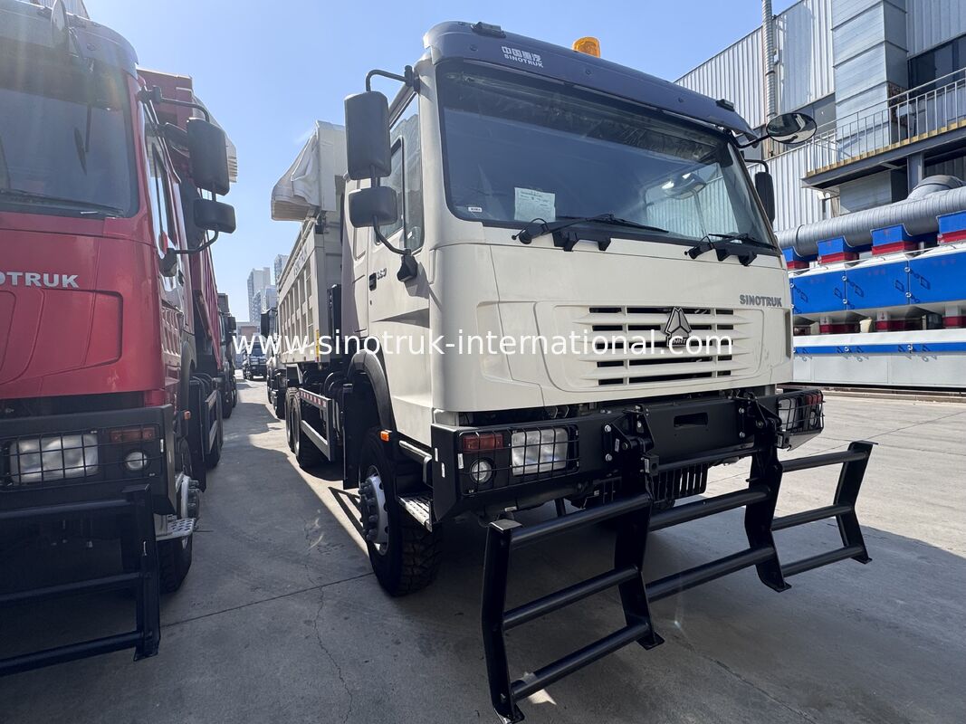 SINOTRUK HOWO 고스트 페이스 택시 380HP LHD 티퍼 덤프 트럭 6X4