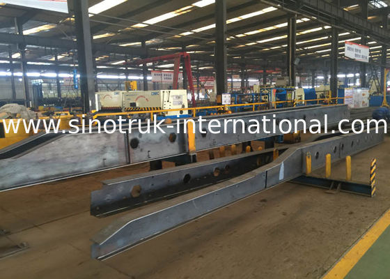 Hydraulic Cylinder Tipper Semi Trailer Dump Truck  For 20 Feet Or 40 Feets Container