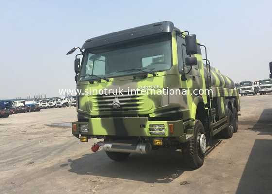 LHD 6X6 군 연료유 유조 트럭 16 - 25 CBM 유로 2 336 HP 고용량