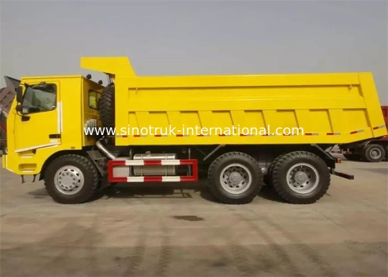 고강도 강철 화물 몸 70 톤 HOWO 광업 팁 주는 사람 덤프 트럭 6X4 371HP