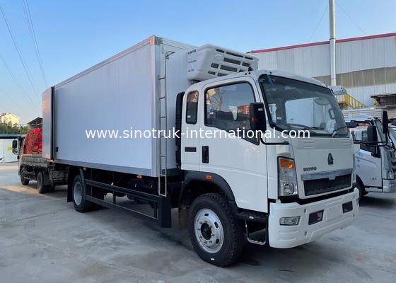SINOTRUK HOWO 4×2 5-10 톤 냉동 트럭 140HP RHD