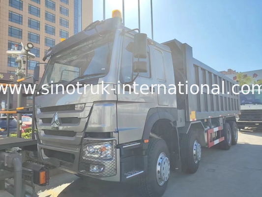 RHD 8×4 12바퀴 고마력 HOWO 26CBM 티퍼 트럭 380HP 저연료 소비