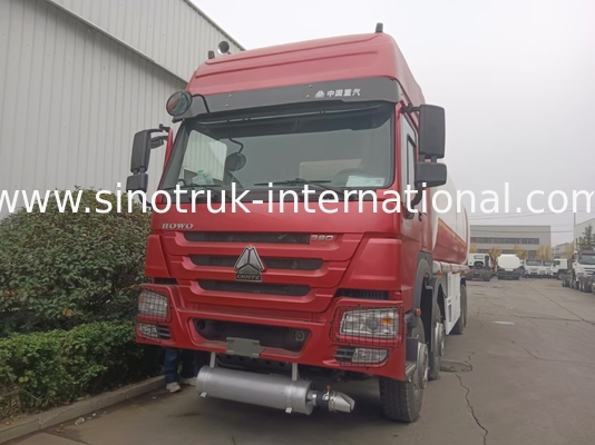 시노트룩 호우 레드 오일 탱크 트럭 400HP 8×4 12 바퀴 높은 용량