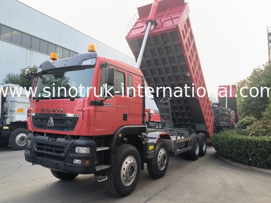 8 × 4 Lhd 12 바퀴 Sinotruk Tipper 400hp 유로 2