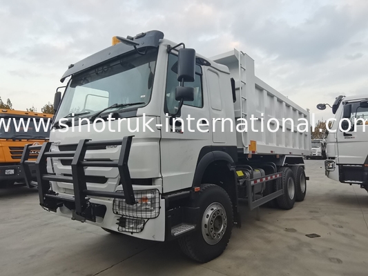 SINOTRUK HOWO 400HP 킵 덤프 트럭 건설용 A7 군사 벙퍼 경고 라이트