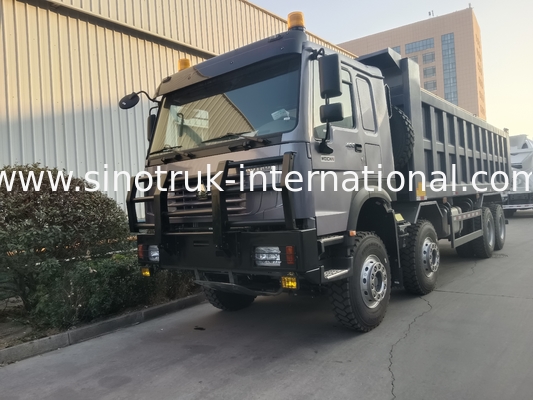 티퍼 트럭 시노트룩 호한 400hp 10 바퀴 Lhd 40톤 20-30cbm ZZ3317N356JB1 회색