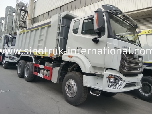 30-40 톤 RHD 10 바퀴 팅퍼 덤프 트럭 SINOTRUK Haohan 건설용 흰색