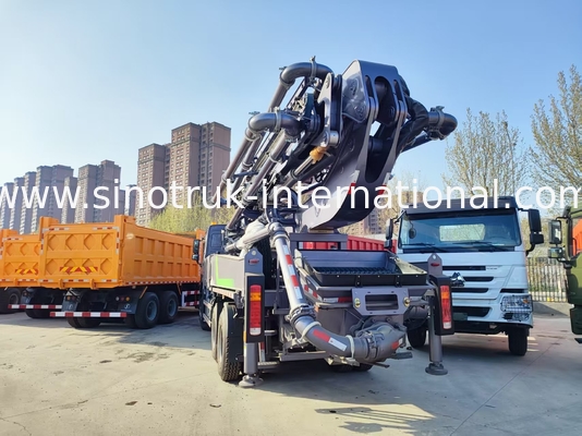 하이 라이즈 마스터 HOWO 380HP 스마트 펌프 트럭 52m 붐 6x4 트랙션