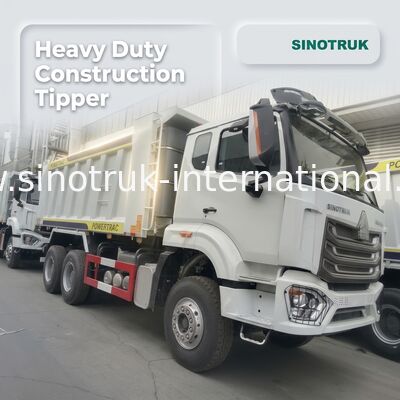 30-40 톤 RHD 10 바퀴 팅퍼 덤프 트럭 SINOTRUK Haohan 건설용 흰색