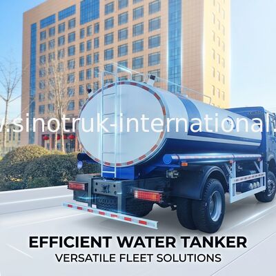 SINOTRUK HOWO 4x2 300HP 블루 체시 10m3 물 탱크 바디