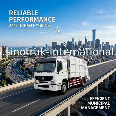 국제 경기 뒤 장전기 쓰레기 트럭/쓰레기 압축 분쇄기 쓰레기 수거 차량