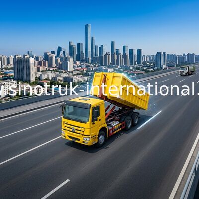 유압 통제 시스템은 쓰레기 수거 트럭 6X4 LHD Euro2를 자동화했습니다