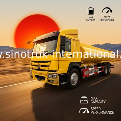 고능률 16-20CBM 석유 탱크 트럭 6X4 RHD Euro2 290HP 가스 유조 트럭