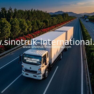SINOTRUK HOWO 4×2 5-10 톤 냉동 트럭 140HP RHD