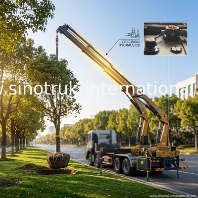HOWO 8X4 화물 트럭 포좌를 사용하는 SINOTRUK 콘테이너 측 장전기