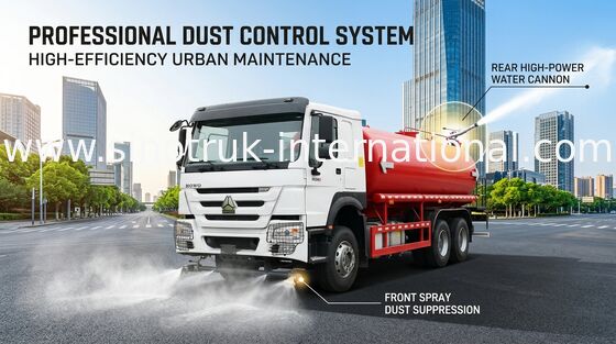 HOWO SINOTRUK 물 탱크 트럭 380HP 고압 플러시 기능 6 × 4