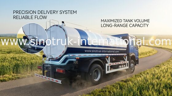HOWO SINOTRUK 물 탱크 트럭 300HP 탱크 운송