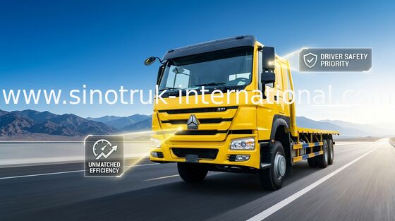 LHD ZZ1257S4641W 371HP 7.65m 긴 침대 화물 트럭