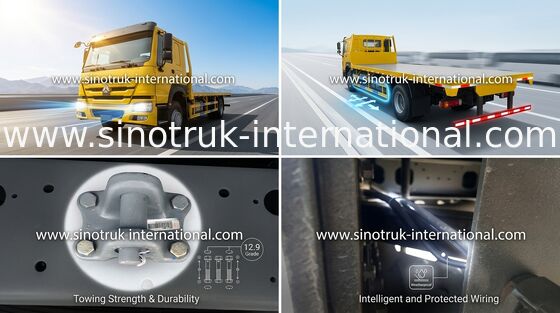SINOTRUK HOWO ZZ1257S4641W 371HP 플랫 베드 화물 트럭