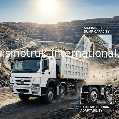 티퍼 트럭 SINOTRUK HOWO 400HP 12 바퀴 LHD 31 톤 20-30CBM