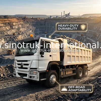 SINOTRUK HOWO 내보자 덤프트럭 LHD 6×4 371HP 20CBM