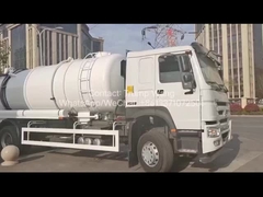 진공 펌프 하수 흡수 트럭, 오수 처리 탱크 세정 트럭 16CBM LHD 290HP