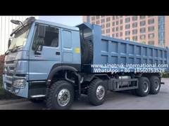 시노트룩 HOWO 8X4 덤프 트럭 380hp 8X4 12 바퀴 HW76 ZZ3317V3567B1R RHD 우아한 파란색
