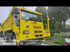 430HP 엔진 6x4 드라이브 모델 및 16mm 바닥 두께 화물 상자를 갖춘 Sinotruk 광업 덤프 트럭