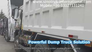 Sinotruk Howo 덤프 트럭이 귀하의 프로젝트에 전력을 공급합니다.