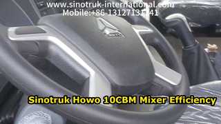 Sinotruk Howo 10CBM 콘크리트 믹서 트럭 고성능